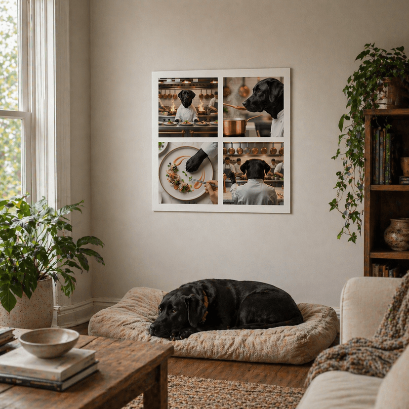 Premium matte paper poster example